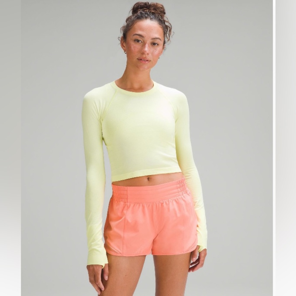 lululemon Swiftly Tech Cropped Long Sleeve 2.0 size 2